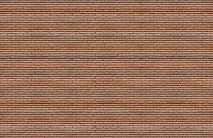 Rustic Textured Brown Brick Mural Wallpaper