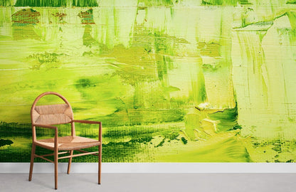 Green Oil Painting Graffiti Art Wallpaper