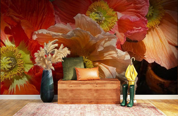 Vibrant Floral Bloom Mural Wallpaper