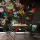 Wallpaper mural with a beautiful painting of a bouquet, perfect for decorating an office