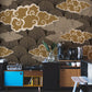 Wallpaper Mural for Dining Room with Brown Glorious Clouds, Ideal for Decorating the Space