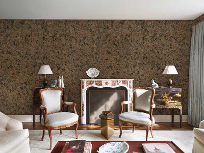 Rustic Textured Granite Mural Wallpaper in living room