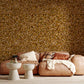 Living Room Wallpaper Mural Featuring a Brown Mosaic ll