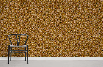 Warm Neutral Geometric Mural Wallpaper