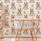 Brown Rabbit Wallpaper Custom Art Design