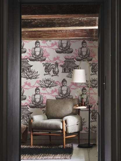 Buddha Meditation Religious Wall Decoration Idea