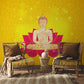 Buddha Meditate Religious Wallpaper Design