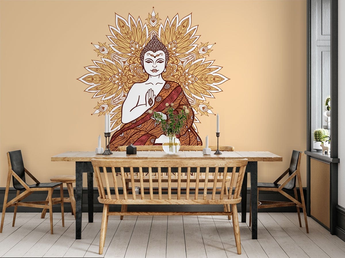 Buddha Relaxation Wallpaper Decoration Art