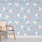 Bunny & Ballons Cartoon Wallpaper Room Decoration Idea