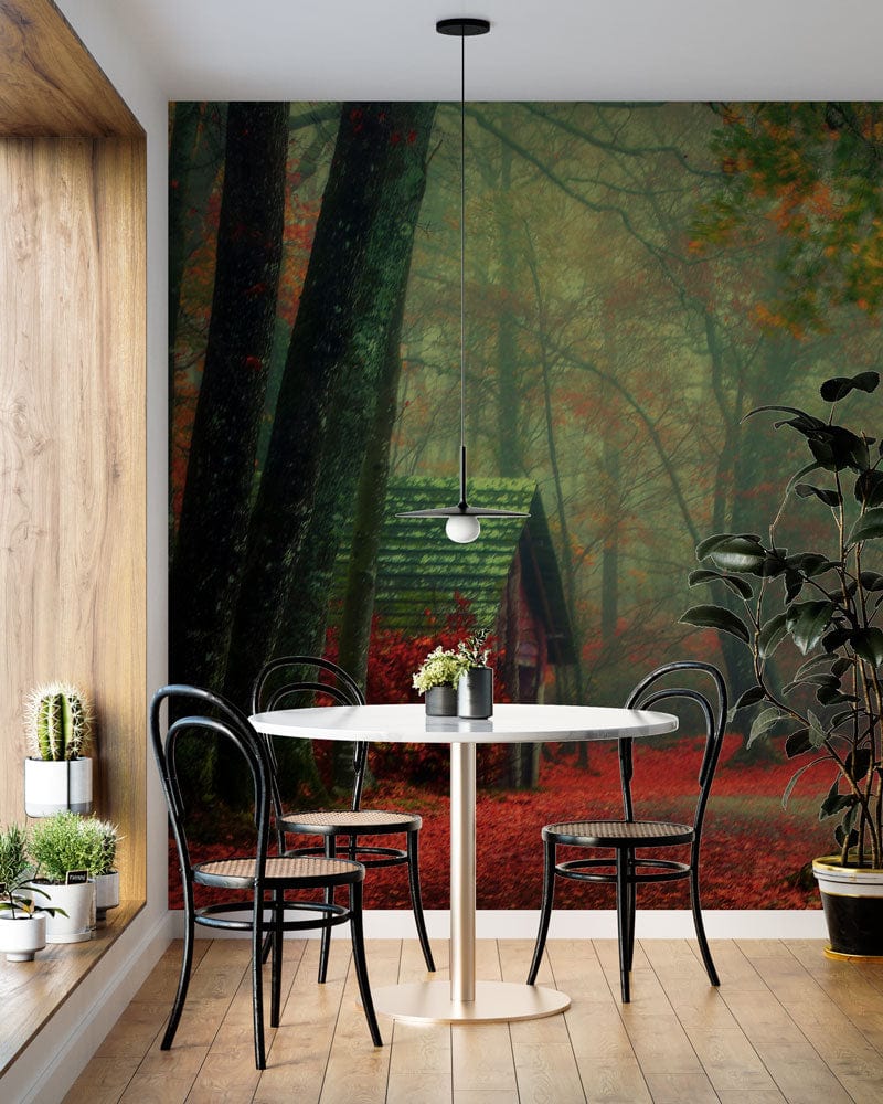 forest wallpaper mural accent wall decor