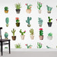 Cactus Flowerpot Floral Wall Mural Room
