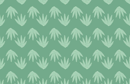 Cannabis Leaf Pattern Custom Wallpaper Art Design