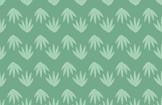 Cannabis Leaf Pattern Custom Wallpaper Art Design