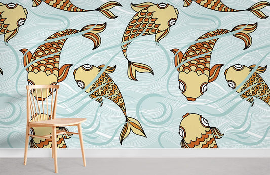 Craps in the Pool Ocean Mural Room Decoration Idea