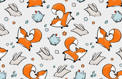 Cartoon Animals Wallpaper Home Decor