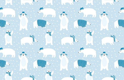 Cute Cartoon Polar Bear Wallpaper Home Decor