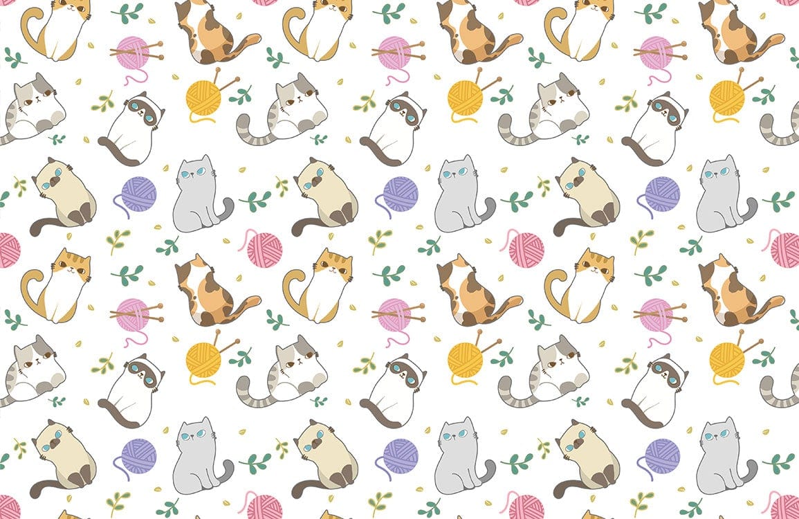 Cat Kittens Wallpaper Mural