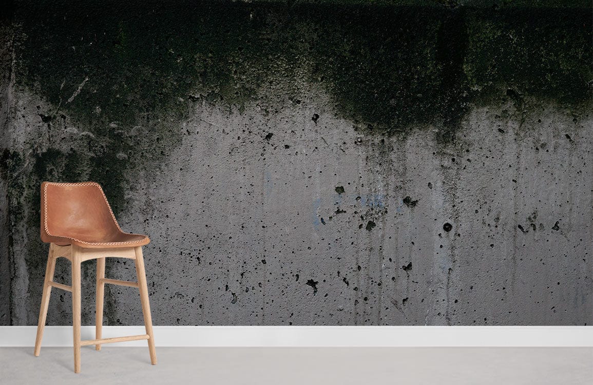 Cement Full of Moss Cool Wallpaper Decoration Idea