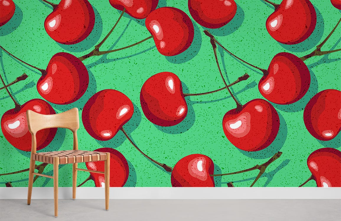 In all of its magnificence, this cherry wallpaper.