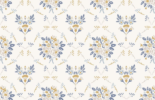 Chic Damask Flower Pattern Wallpaper Art Decor