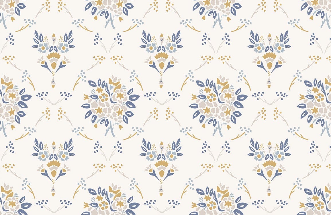 Chic Damask Flower Pattern Wallpaper Art Decor