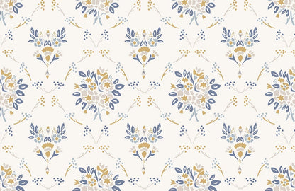 Chic Damask Flower Pattern Wallpaper Art Decor
