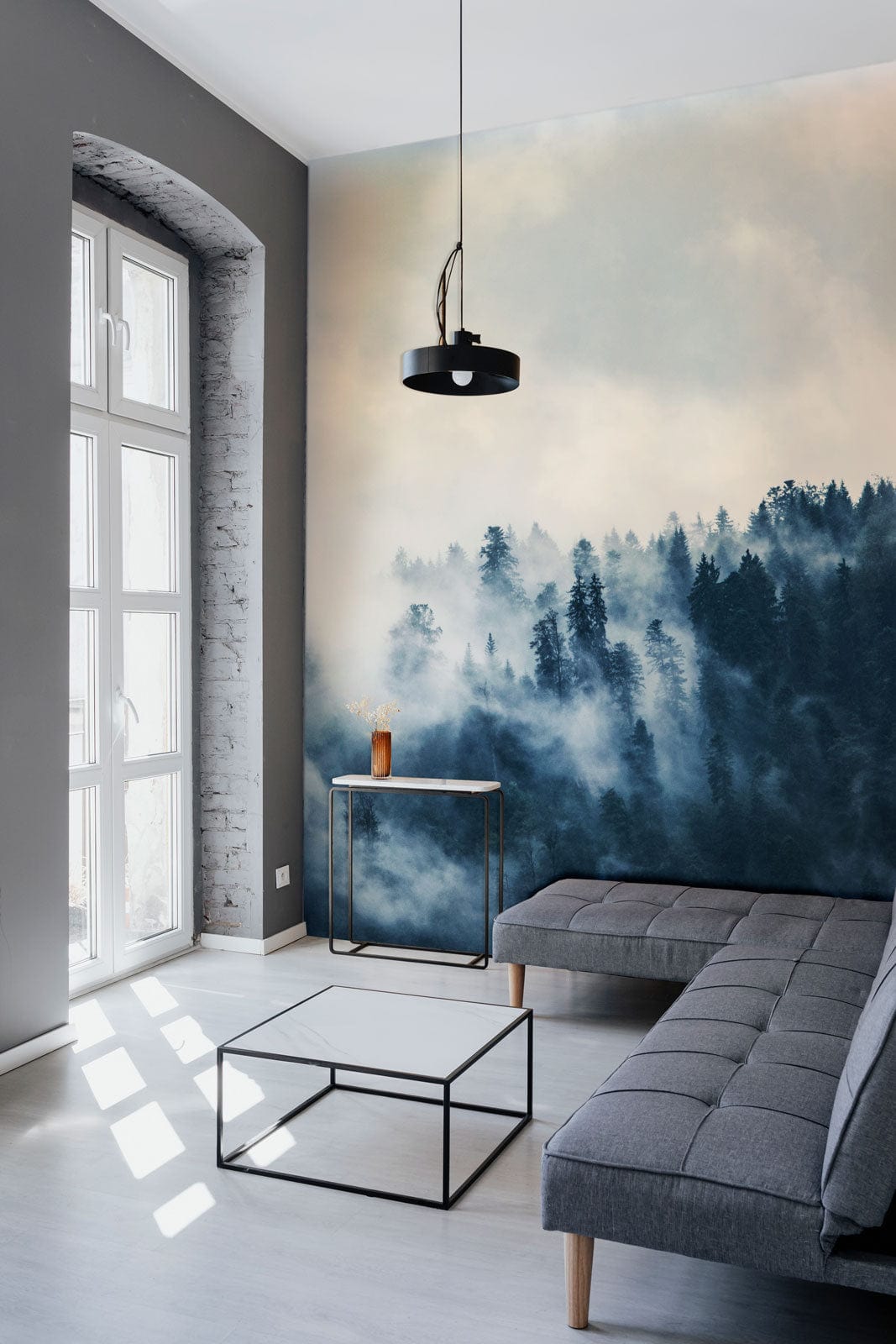 Chillwave in the Scenery of the Forest as a Wallpaper Mural for Hallway Decoration