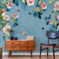 China rose Vintage Floral Wall Mural for Room decor