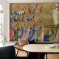 Wallpaper Mural for Dining Room Decoration Featuring Christ Glorified in the Court of Heaven