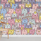 Festival Cartoon Cats Wall Murals for Room decor