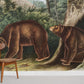Forest Bear Animal Wall Mural Room