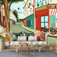 Comic Street Wallpaper Mural