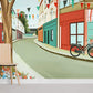 Comic Street Wallpaper Mural