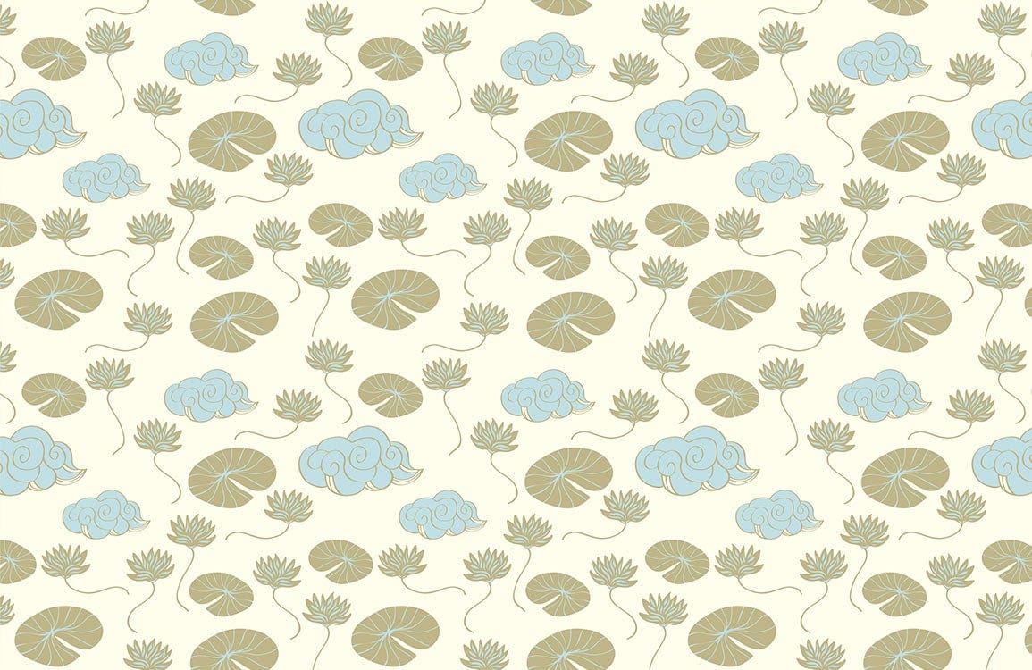 Vintage Botanical Illustration Floral Mural Wallpaper