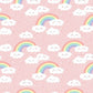 Clouds & Rainbow Cartoon Wallpaper Art Design