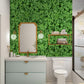 Bathroom Wallpaper Mural Featuring Clover Plants