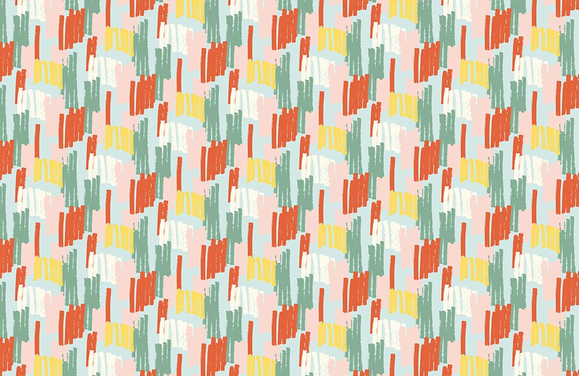 Colorful Abstract Brushstroke Mural Wallpaper