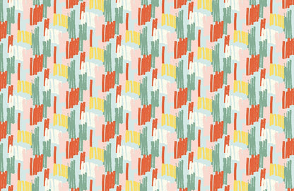Colorful Brush Strokes Wallpaper Mural Home Decor