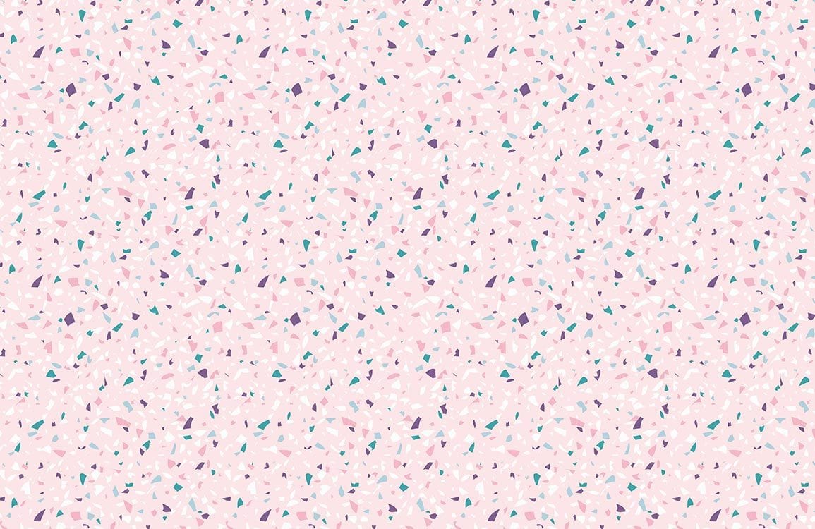 Pink Geometric Abstract Bedroom Mural Wallpaper