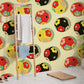 Wallpaper mural featuring colourful embroidery balls, perfect for use as bathroom decor.
