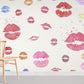Lips Pattern of different colors Mural Wallpaper for Room decor
