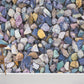 Wallpaper mural with a colourful stones effect, perfect for decorating your home.