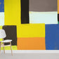 yellow rectangle mosaic wall murals for home