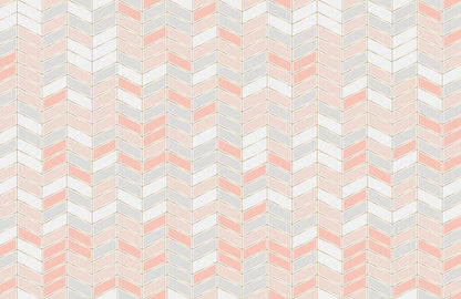 Modern Geometric Herringbone Mural Wallpaper