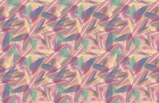 Colorful Petals Pattern Wallpaper Mural Home Decor