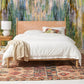 Mural wallpaper made of colourful transparent plastic, perfect for decorating a bedroom.