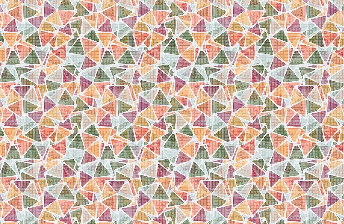 Geometric Abstract Triangle Mural Wallpaper