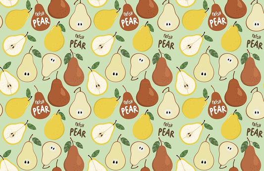 Fresh Pears fruit Wallpaper for wall decor