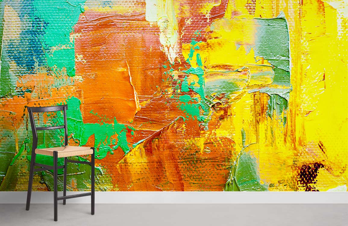 Color Splash Graffiti Art Wallpaper Room