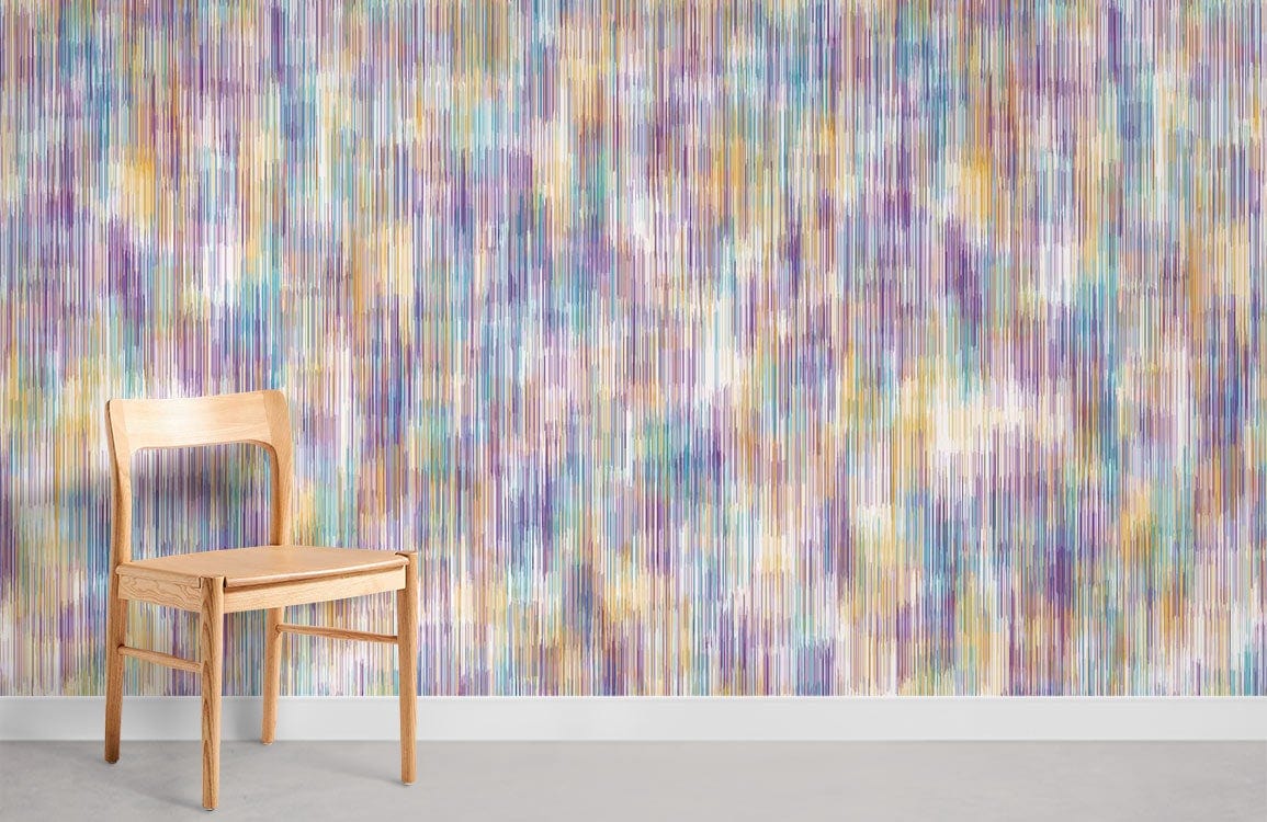Colorful Foil Wall Mural Custom Design